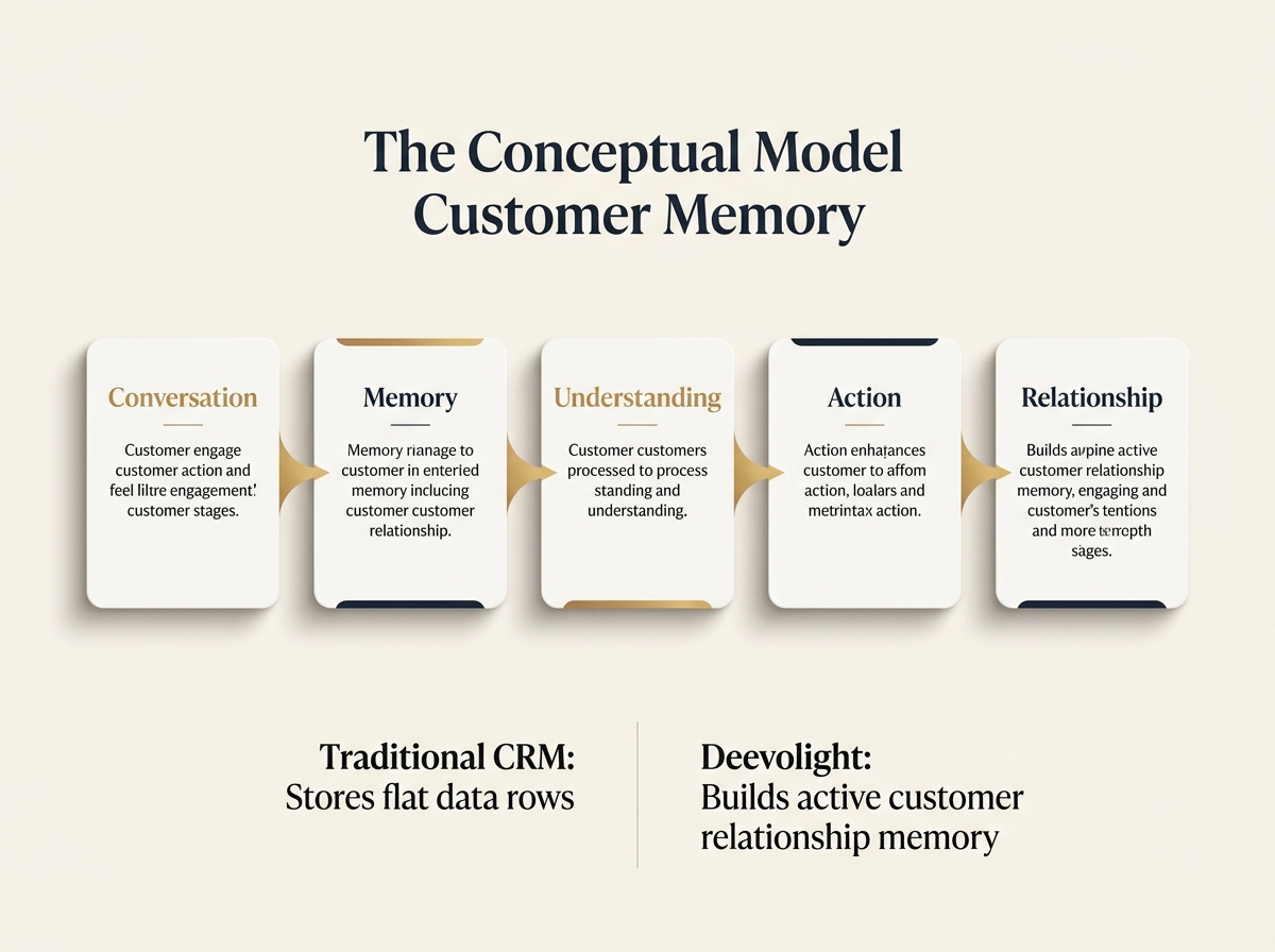 The Conceptual Model of Customer Memory: Conversation to Memory to Understanding to Action to Relationship