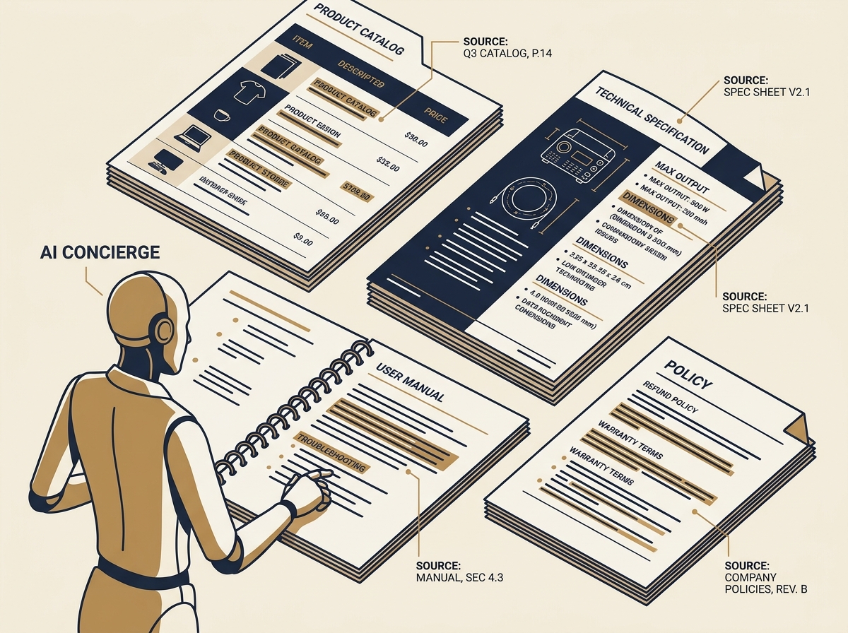 Business Knowledge RAG Processing Visual