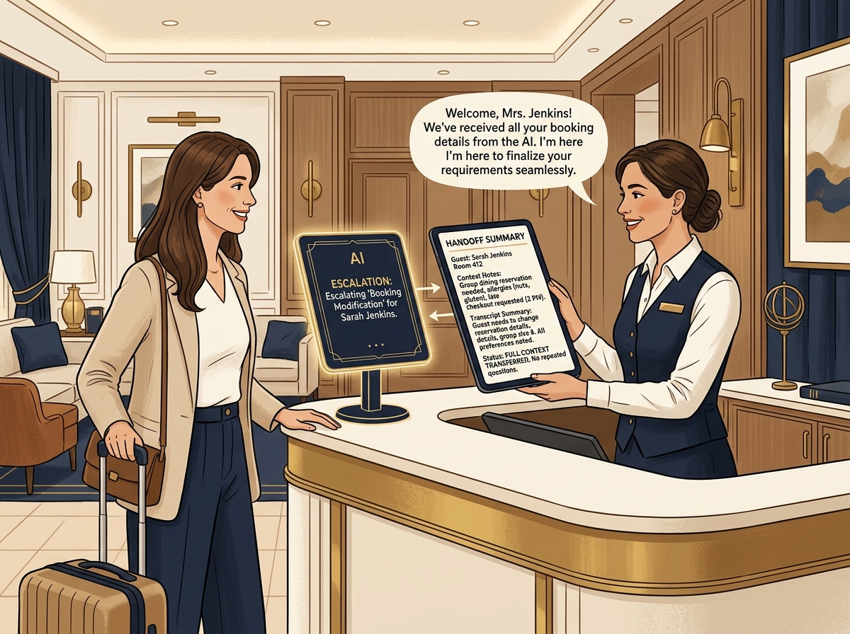 Seamless Human Escalation Handoff Visual